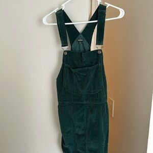 Green corduroy jumper